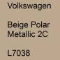 Preview: Volkswagen, Beige Polar Metallic 2C, L7038.